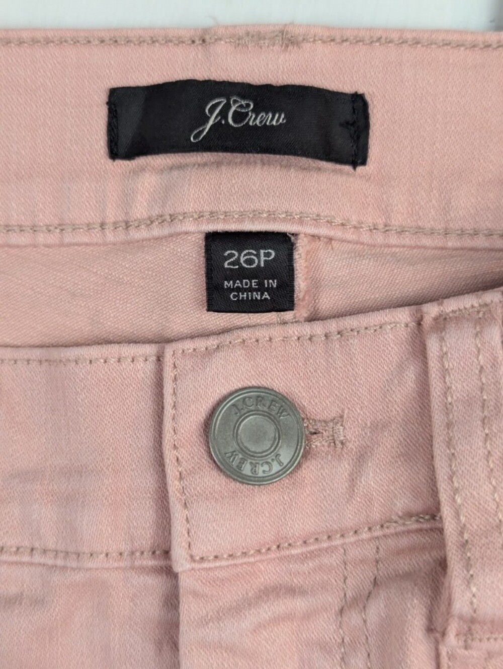 J.Crew Vintage Straight Cargo Pants Dusty Rose Pink Petite Size 26P - Picture 2 of 12